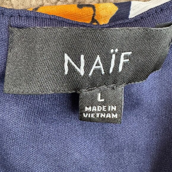 NAIF Maxi Dress Women Floral‎ Striped Spaghetti Strap Anthropologie Boho Flowy - Picture 3 of 7